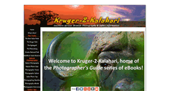Desktop Screenshot of kruger-2-kalahari.com